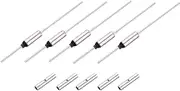 uxcell 5 Pcs Metal Temperature Thermal Fuse SF214Y 216 °C 420.8 °F 15A 250V Cutoff Thermal Fuse with 10 Pcs BN1.25 Bare Terminal Butt Connector for Motor Transformer Electric Industrial