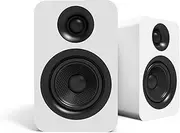 Kanto YU Passive 4" Speakers with 1" Silk Dome Tweeter and 4" Kevlar Woofer - White, Pair