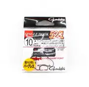 Gamakatsu 66495 Single Hook 52 BL Plugging Barbless Hook Size 10 (5430)
