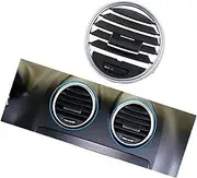 CLEZON for, W164 M 164 ML GL Class 300 350 400 450 2005-2012 Dashboard Central Left Right A/C Air Vent Grille Outlet Panel Car Air Conditioning Vent Outlet(Black Central 1pc)