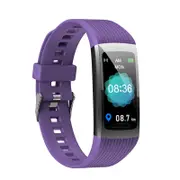 R10 1.14inch Large View Display Heart Rate Blood Pressure Monitor Smart Watch PURPLE COLOR
