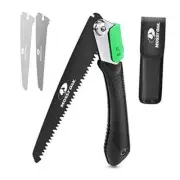 3 in 1 Folding Saw, Pruning Hand Saw with Wood, Metal and PVC Blade, Camping
