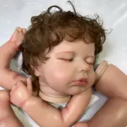 20" LouLou Reborn Doll Painted Parts Cloth Body With Rooted Hair Unassembled DIY