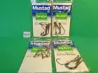 Mustad Finesse Action Power Lock Hooks Size 4 #37176, 4 Pks/20 Total Hooks (New)