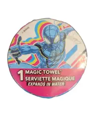 Peachtree Playthings Marvel Blue Spiderman Magic Towel Washcloth