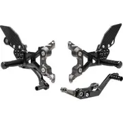 Gilles Tooling FXR Rearset - Black for BMW M1000RR/S1000RR FXR-BM05-B