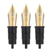 3pcs Jinhao X159 Fountain Pen Nib #8 Replaced Nib Golden / Silver Ef/f/m Size Fk M 0.7mm