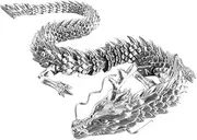 Printed Articulated Dragon 30cm Flexible Articulated Dragon Printed Fidget Toy Sheng Yin Dragon Figurine Feng Shui Dragon Figure Dragon Model Movable Ornament Chinese Dragon Toy Decoration