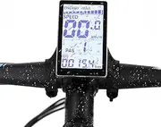 Electric Cycle LCD Display, 24V 36V 48V 60V Universal E Scooter M5 E Bike Display Meter Control Panel Waterproof 5 Pin Electric Scooter Panel Screen for 31.8 22.2mm Electric Bike