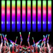 Giant 48CM Foam Glow Sticks Bulk, 10 PCS LED Light Sticks Glow in the Dark Pa...