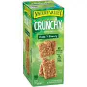 Nature Valley Crunchy Granola Bars Oats 'N Honey 98 Bars Total 1.49oz bars