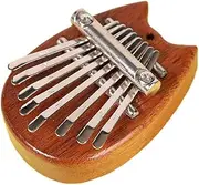 zaqwsx Mini Kalimba 8 Key Exquisite Finger Thumb Piano, Beginners Music Lovers Players,Cute Pendant Cat