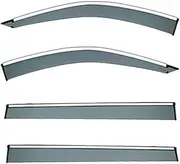 Window Visor Wind 4pcs for Mitsubishi Challenger 1996-2015 Car Window Visor Awning Shelters Windshield Side Window Rain Sun Shade(M-02)