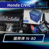 在飛比找蝦皮商城精選優惠-【萬池王】HONDA CIVIC 適用 電瓶更換 日本國際牌