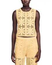 Sandro Crochet Top