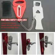 Portable Door Lock Privacy Security Safety Travel Hotel Home Lockdown Safe Lock