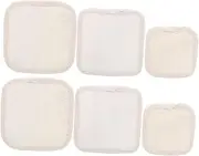 Beavorty Exfoliating Body Scrub Bath Products 6pcs Loofah Exfoliating Scrubber Bathing Sponge for Body Wash for Exfoliation and Soft and Durable Loofah Pads
