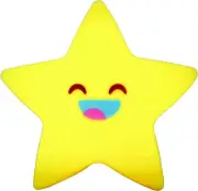 Glow Kids Star Night Light Kids Cute Nursery Decretive Cordless Soft Glow Baby