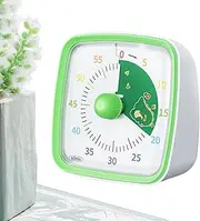 Visual Timer for Classroom - Classroom Teaching Timer | 60 Minute Desk Countdown, Silent Study Clock with Rainbow Pattern Design for Kids Adults Classroom
