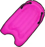 Inflatable Surfboard - Compact Bodyboard, Floating Swim Mat | Foldable Kick Board with Handle, Portable Beach Toy for Kids Adults Water Play Summer Pool Accessory Lightweight Travel Equipment