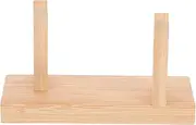 2pcs Fan Bracket Fan Rack Hand Fan Display Holder Wooden Hand Held Fan Wooden Hand-decorative Display Stand Office Table Display Decorative Hand Fan Holder Fan Stand Bamboo Beige