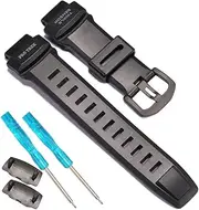 [RCNZWQB] Soft Rubber Strap Replacement for Casio Protrek PRG260 PRG250 PRG550 PRW2500 PRW3500 Men's Waterproof Sport Resin Strap 18mm Watch Accessories