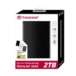 開學季3C創見 Transcend 1TB USB3.1 StoreJet® 25A3 隨身硬碟 原廠公司貨 外接式硬碟 1T【APP下單最高22%點數回饋】