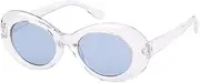 [JRLLFD] Retro Small Oval Sunglasses Women Clout Goggles Leopard Pink Sun Glasses Big Shades Eyewear