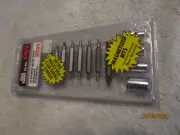 Skil Twist Bit Set 12 Piece Set 7 Bits 4 Sockets 1/4" Adaptor 92130 NEW