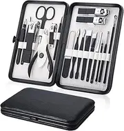 16 in 1 nail scissors stainless steel scissors finishing kit art cuticle tool nail clippers manicure set 18piecesinset