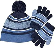 [Generic] Toddler Girl Baseball Cap 2 Piece Boys' and Girls' Bonnet Gloves Set for Children's Winter Hat Set Set for Winter Warm Knitting Set for Autumn and Winter Toddler Boy Ball Cap