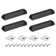 4Pcs Push to Open Door Latch, Aluminum Alloy Magnetic Push Latches, Black