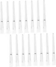 Ipetboom 16pcs Transparent Handle Facial Mask Brushes for Easy Application and Clean Up Durable and Material Essential for Skin Care Routine