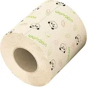 Yardenfun 1 Roll Bamboo Toilet Paper Roll with Panda Print Soft Bathroom Tissue for Home Office Decorative Absorbent and Multipurpose Paper Towels