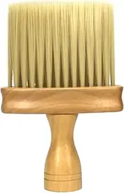 Hair Cutting Brush Professional Hairdressing/Barber Wooden Neck Brush - Soft Bristles