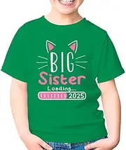 [Generic] Promoted to Big Sister 2025 Im Going to Be A Big Sis Toddler Shirt Girl Boy