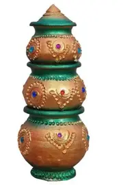 Divine Clay Kubera Lakshmi Pot Set Kubera Pot Brings Prosperity Good Luck