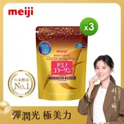 【Meiji 明治】膠原蛋白粉璀璨金28日份袋裝(196gx3袋)