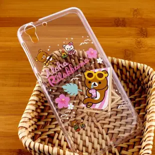 Rilakkuma 拉拉熊/懶懶熊 HTC Desire EYE 彩繪透明保護軟套-Fun Fun熊