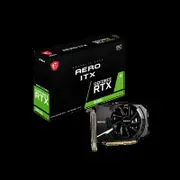 MSI nVidia Geforce RTX 3050 AERO ITX 8G OC Video Card, 1807 MHz Boost Clock, GDDR6, 3x DisplayPort 1.4, 1x HDMI 2.1