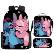 Stitch Backpack StarCraft Backpack Oxford Cloth Shoulder Bag Lunch Bag Pencil Bag 26-NMAOV