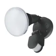 Brilliant Black PAR38 Keeper LED Sensor Light