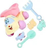6pcs Set Beach Set Creative Sand Tools for Lightweight Shovel and Dump Truck for Color Recognition and Imagination Development for Beach Fun