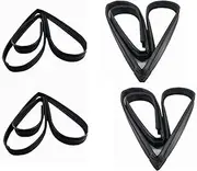 4PCS Window Glass Rubber Run Channel Weatherstrip Seal Strip Compatible with Mitsubishi Compatible with Pajero/Compatible with Montero Compatible with MK2 II 1992-2000 Automotive Seals