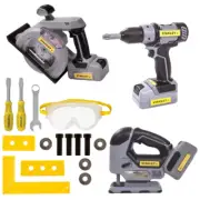 Stanley Jr. Power Tool Set 18 Piece Imaginative Play For Kids New