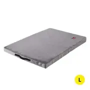 Pet Bed Foldable Dog Puppy Beds Grey Large