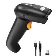 QR 2D Barcode Scanner, Bluetooth & 2.4G Wireless & USB Wired Connect iPad Pho...