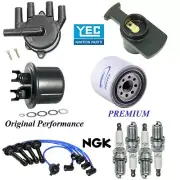 Tune Up Kit Filters Cap Wire Spark Plugs For HONDA PRELUDE L4 2.0L DOHC 88-90 (for: Honda)