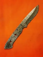 ALABAMA DAMASCUS STEEL BILLET BLADE BLANK, KNIFE MAKING SUPPLIES - 8-11/16" OAL