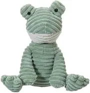 Apricot Lamb Toys Plush Corduroy Frog Stuffed Animal Soft Cuddly Perfect for Child (Corduroy Frog,8.5 Inches)